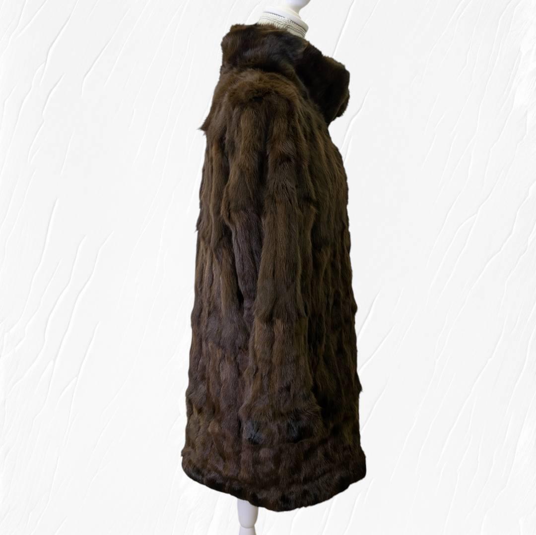 BALMAIN バルマン 毛皮 コート リバーシブル シルク１００％ ９号サイズ