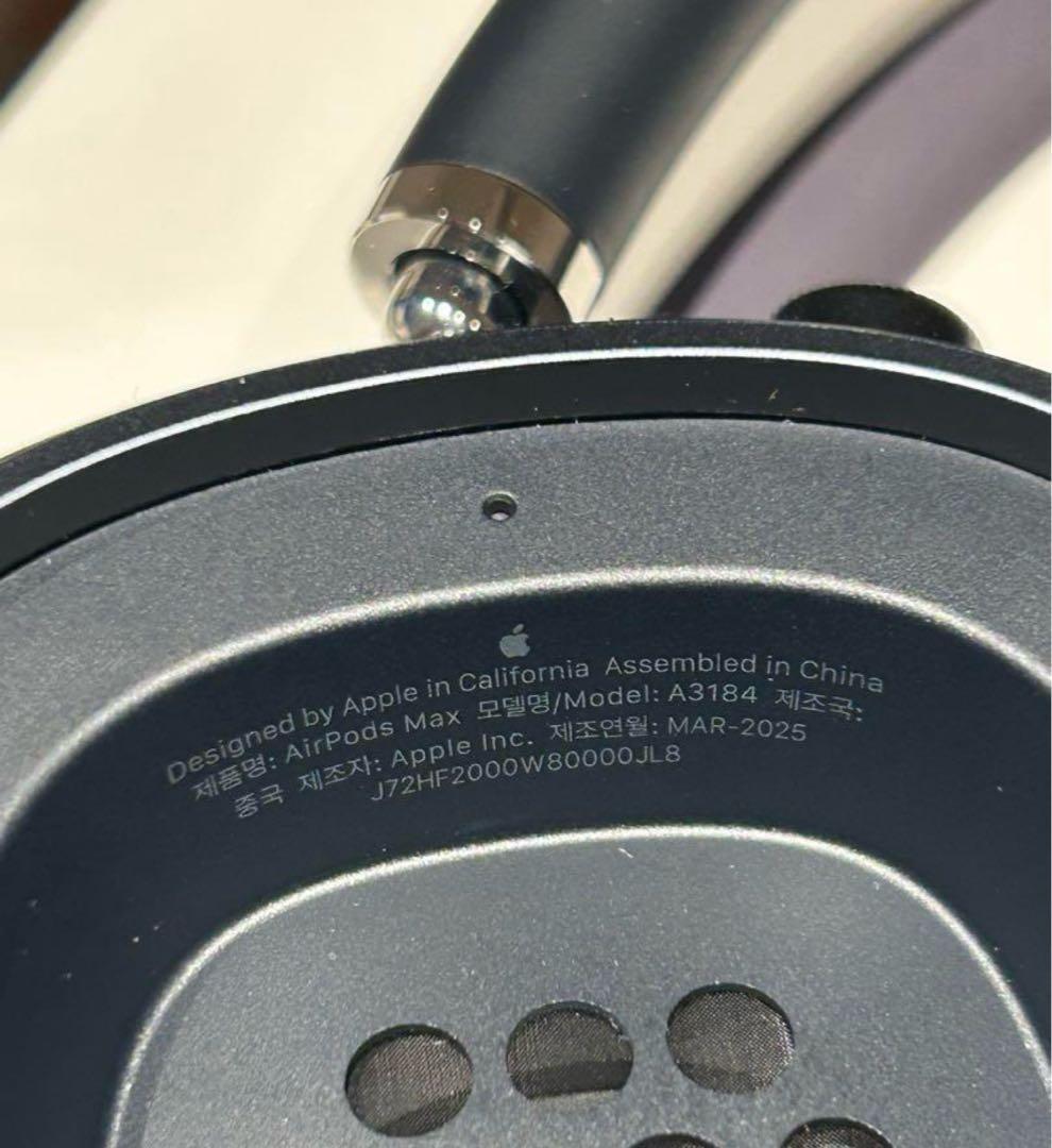 保証26年5月まで、AirPods Max 第2世代 ミッドナイト USB-C