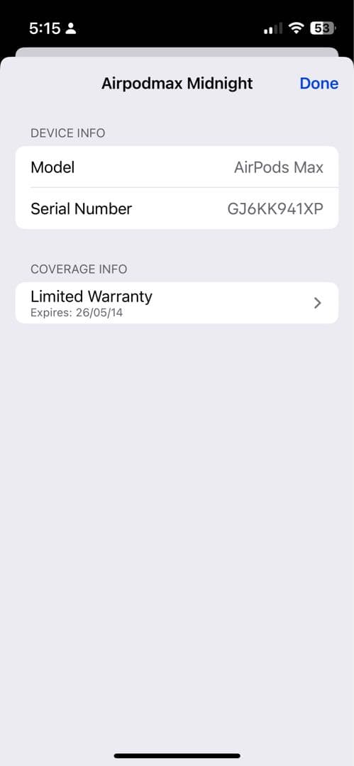 保証26年5月まで、AirPods Max 第2世代 ミッドナイト USB-C