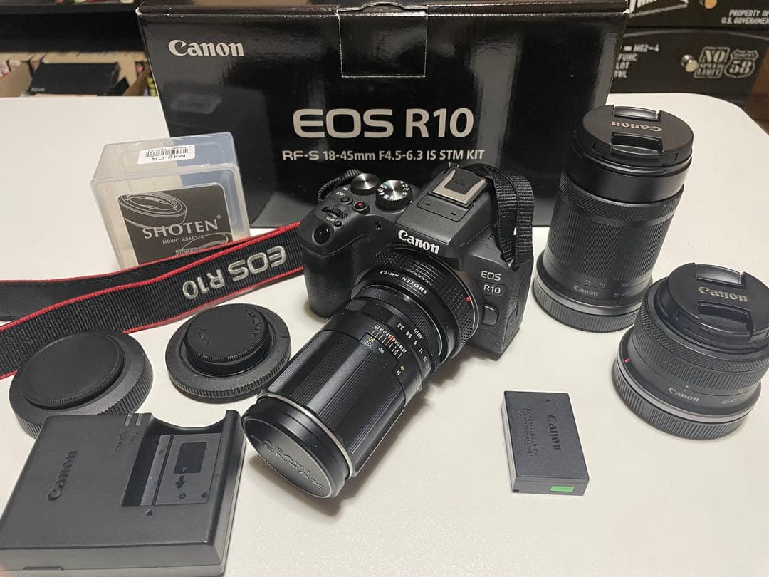 Canon EOS R10 ミラーレス レンズ2本＋1本セット EOSR10
