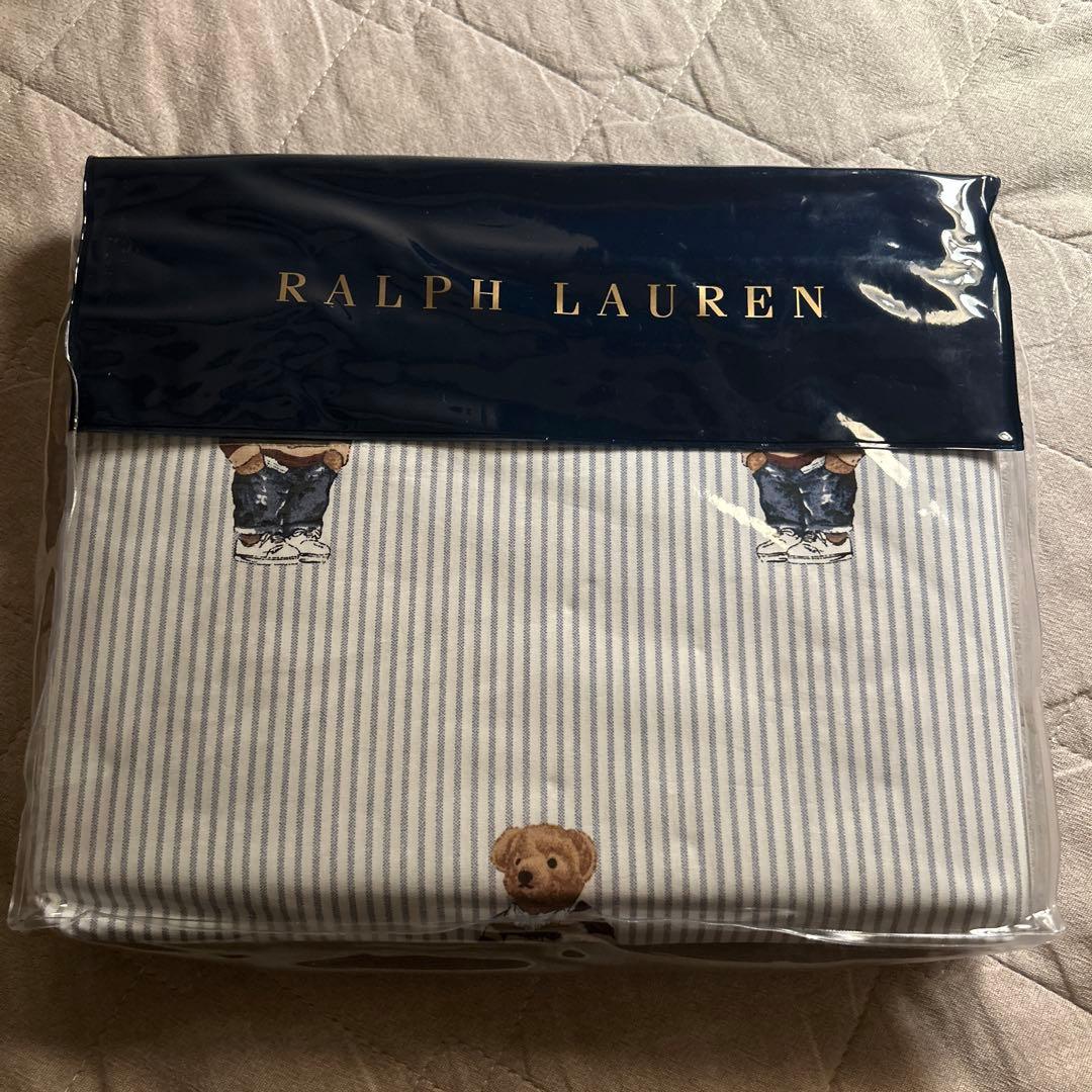 新品　ラルフローレンラグビーシャツボーイ　ベア掛け布団カバー シングル