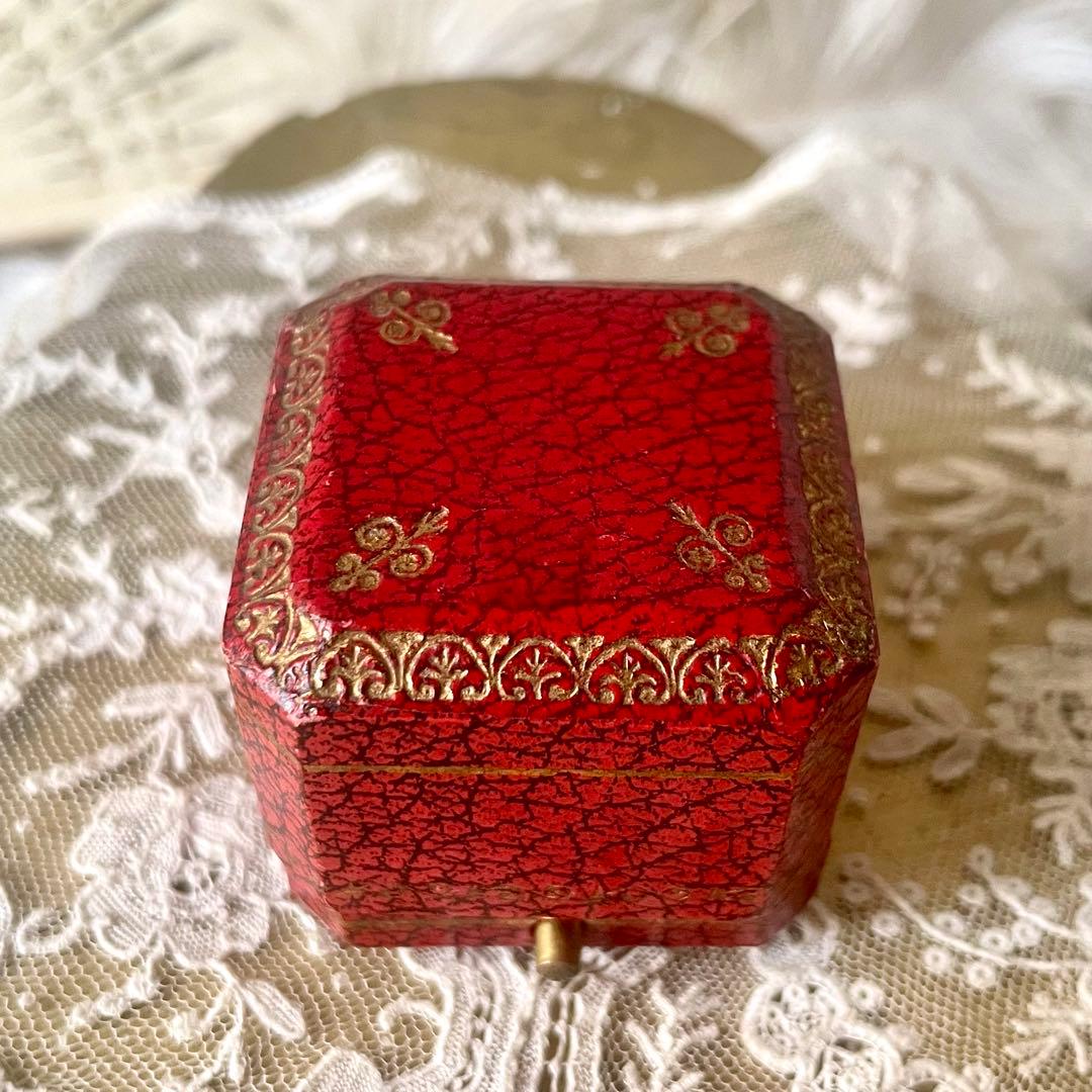 りむ　　リング用ジュエリーボックスアクセサリーケース　フランスアンティーク