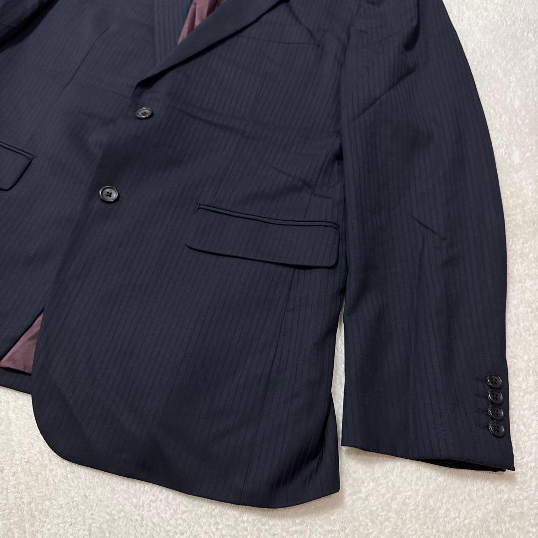 極美品 タケオキクチ セットアップ スーツ ストライプ 赤タグ 高級 2XL