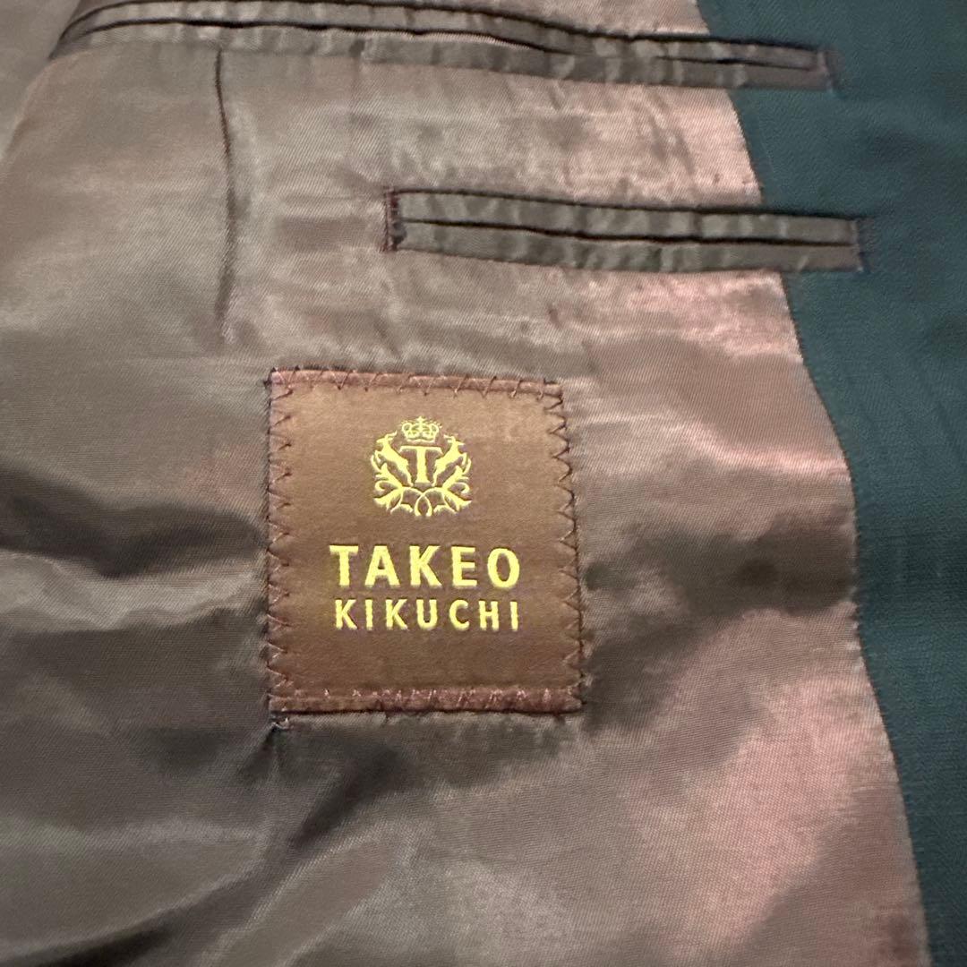 極美品 タケオキクチ セットアップ スーツ ストライプ 赤タグ 高級 2XL