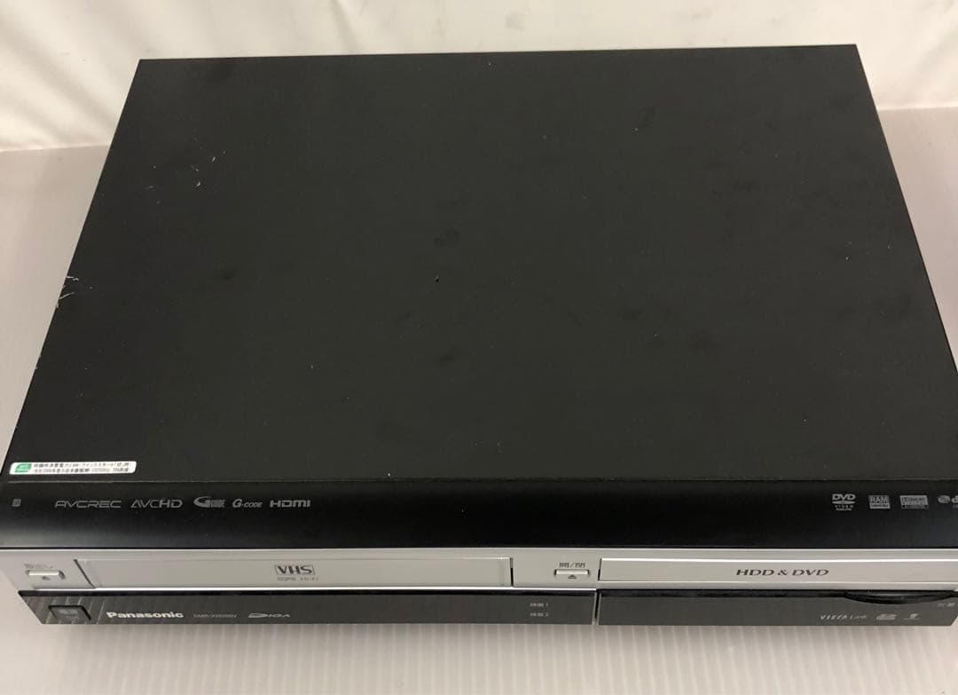 9h15 Panasonic DMR-XW200V VHS&DVDレコーダー