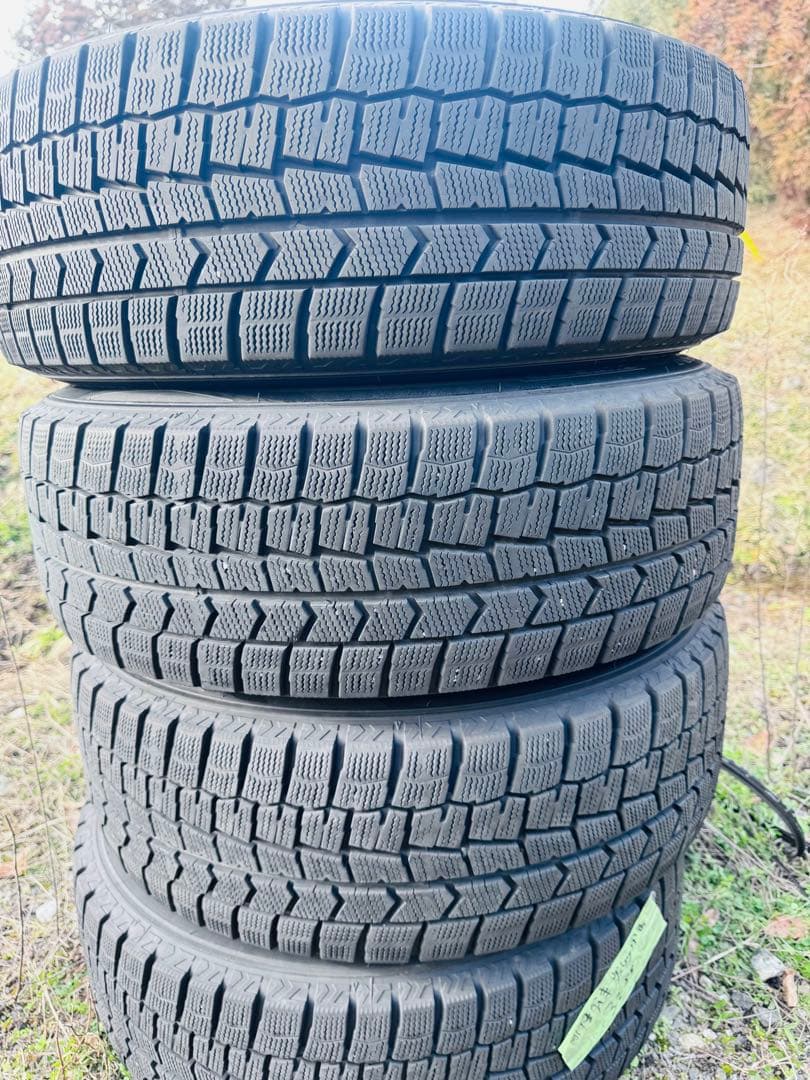 PCD100‼️スタッドレス付アルミホイール4本 DUNLOP 205/60R16