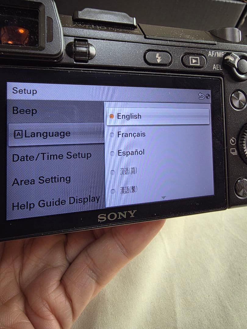 sony nex-7 ズームレンズキット　英語表示　シャッター数100以下