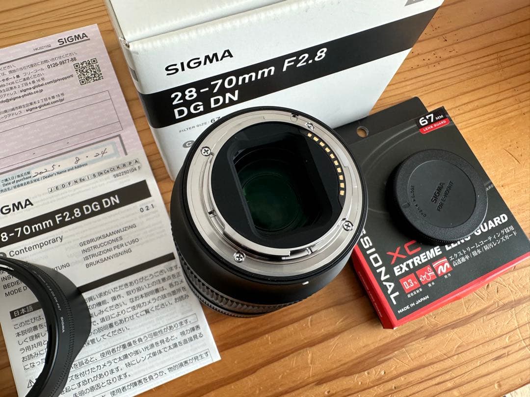【新品】SIGMA 28-70mm F2.8 DG DN ズームレンズ