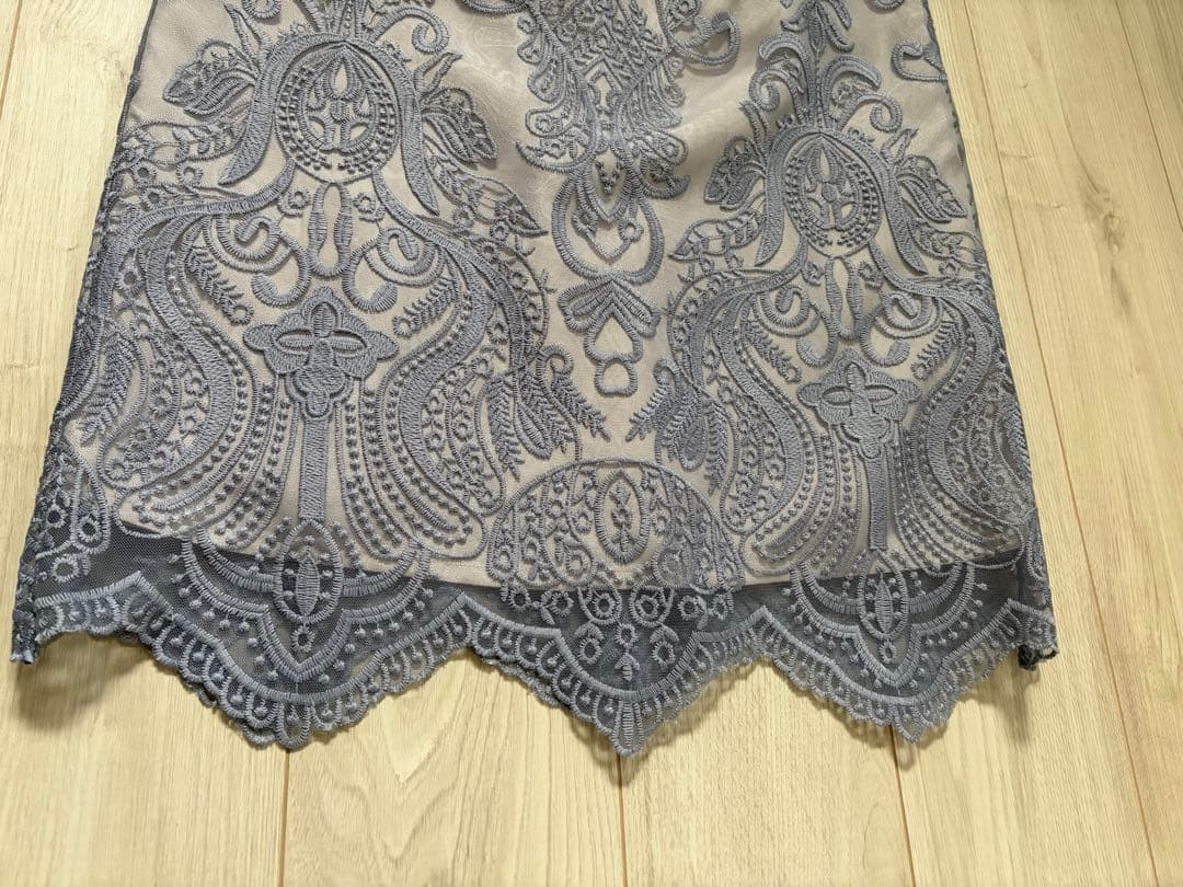 ANDRESD　ダマスクギャザードレス