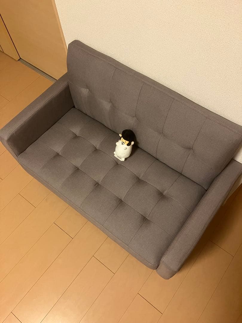 週末限定特価！ほぼ未使用！コンパクトサイズの2人掛けソファ　送料込み