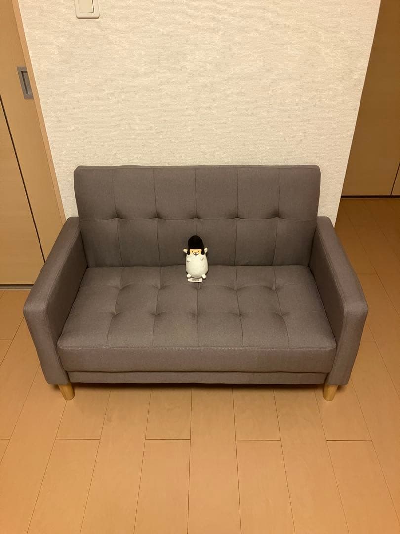 週末限定特価！ほぼ未使用！コンパクトサイズの2人掛けソファ　送料込み