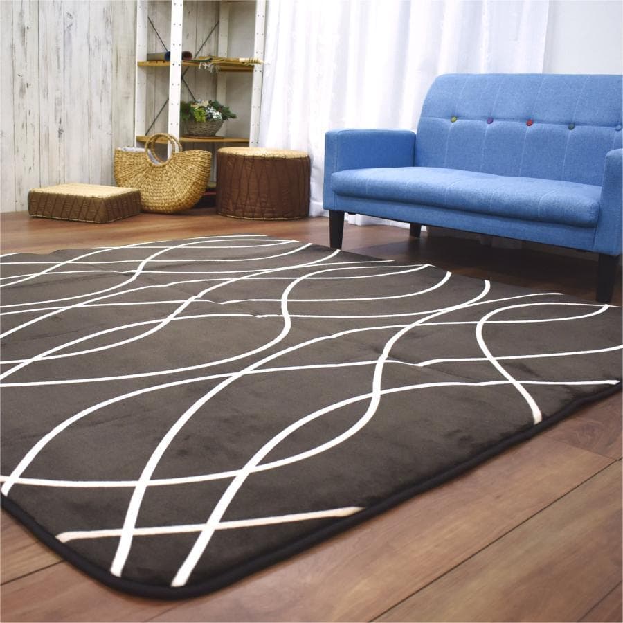 【MORITA 】電気カーペット2畳 ホットカバー付セット販売 グロウ ブラウン