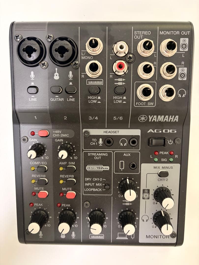 YAMAHA AG06MK2 ストリーミングミキサー