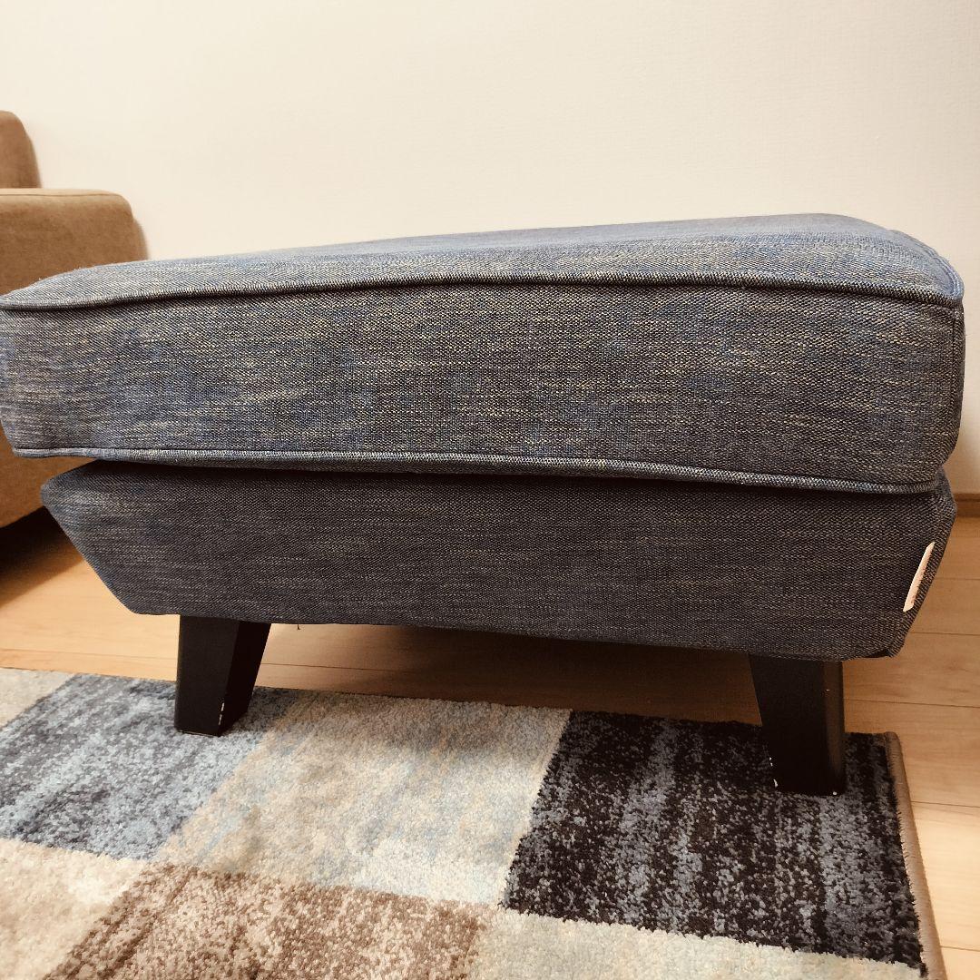 リラックスフォーム　オットマン　関家具　幅７０　ブルー