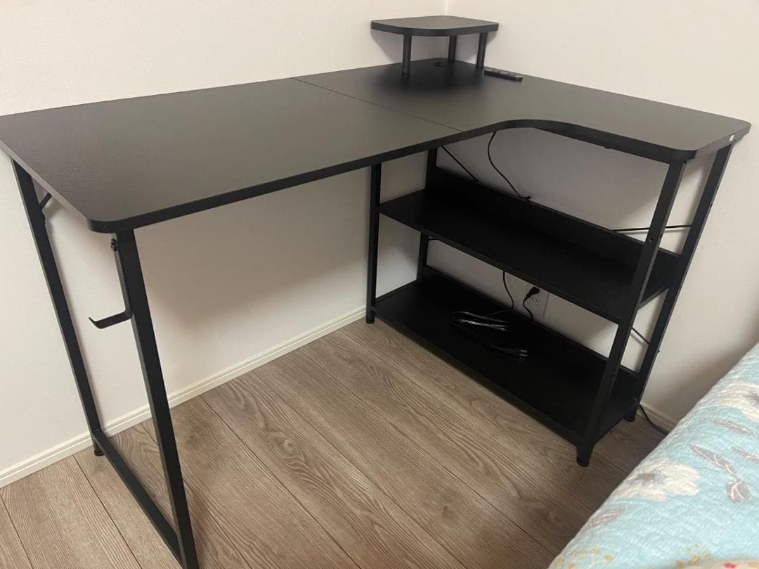 【M2898-139-99】ゲーミングデスク パソコンデスク L字　110㎝