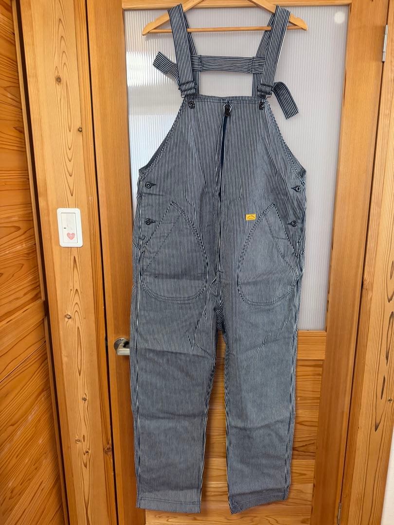 NATAL DESIGN ヒッコリーオーバーオール XL