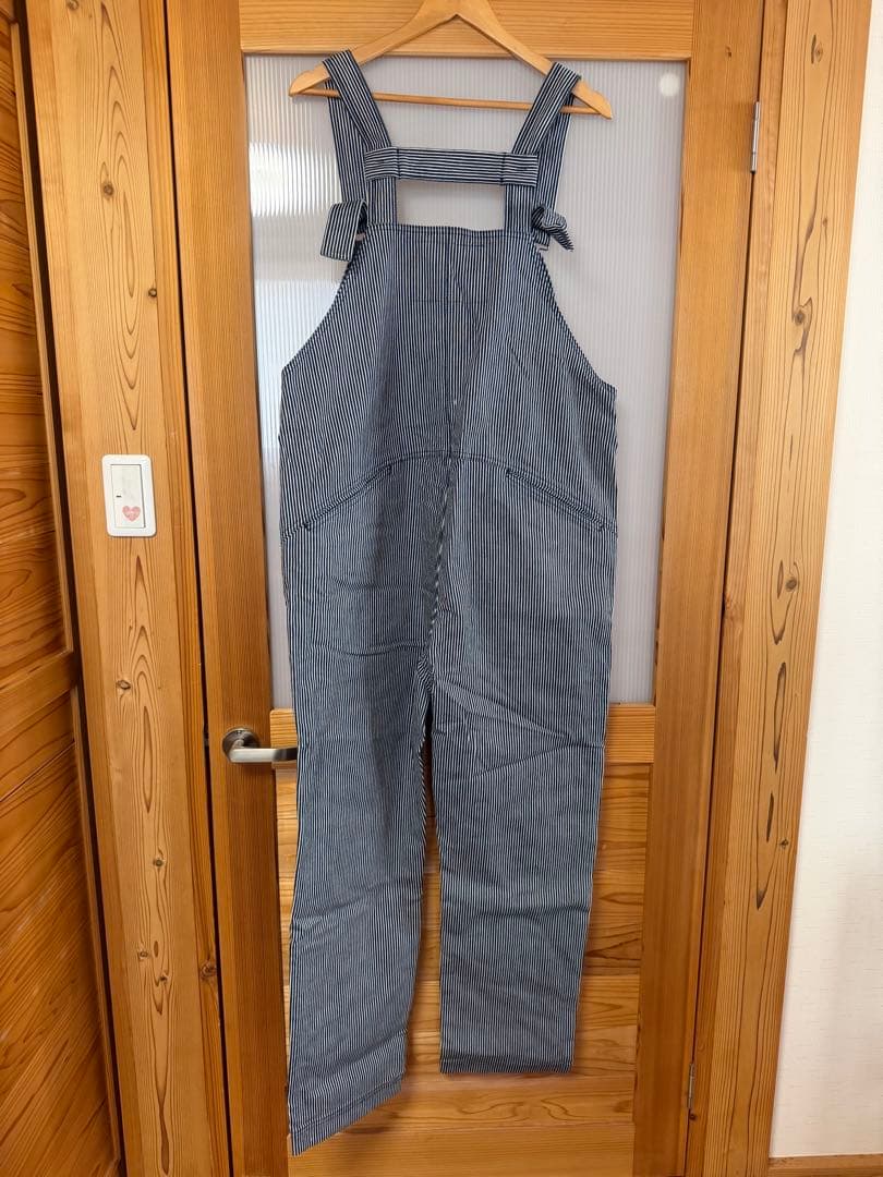 NATAL DESIGN ヒッコリーオーバーオール XL