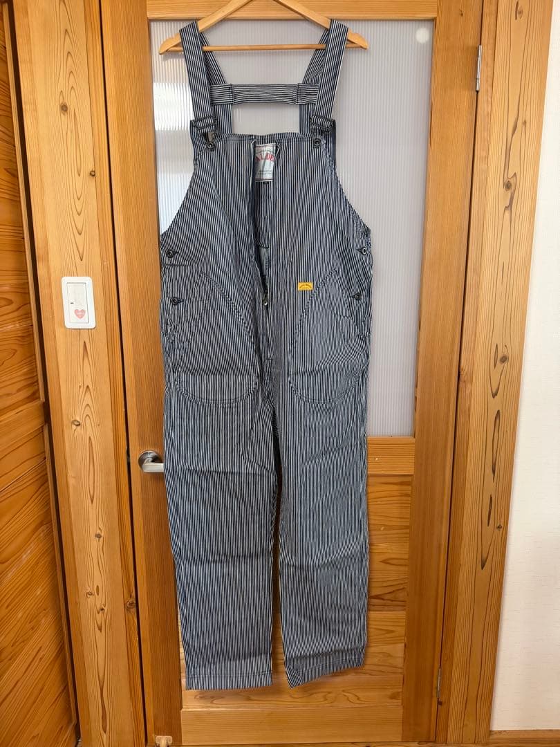 NATAL DESIGN ヒッコリーオーバーオール XL