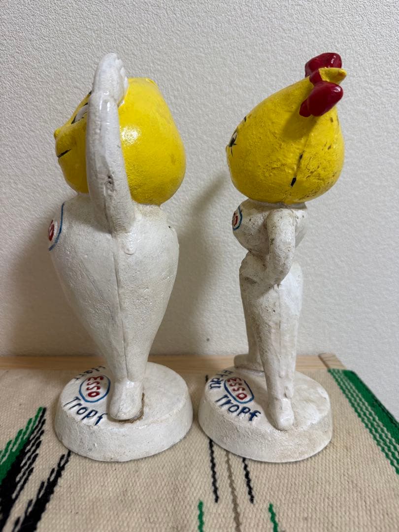 ビンテージ　ESSO エッソ　貯金箱　エッソボーイ エッソガール 企業物 広告