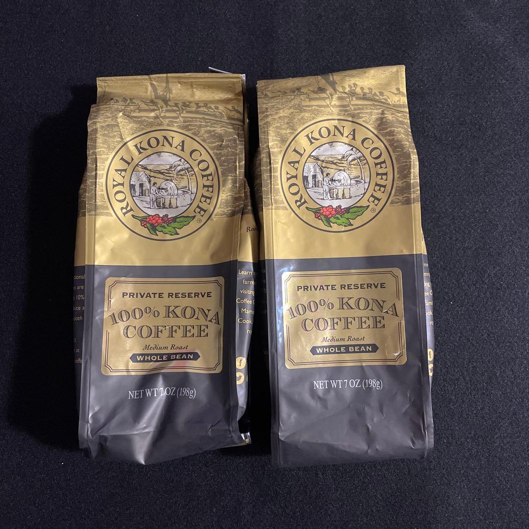  KONA コナコーヒー100% 豆タイプ2袋 粉2袋