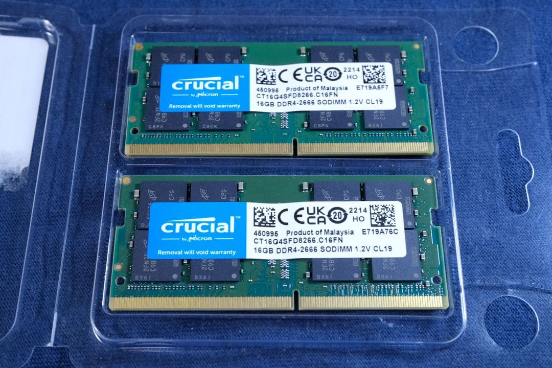 Crucial 32GB DDR4-2666 SO-DIMM メモリーキット