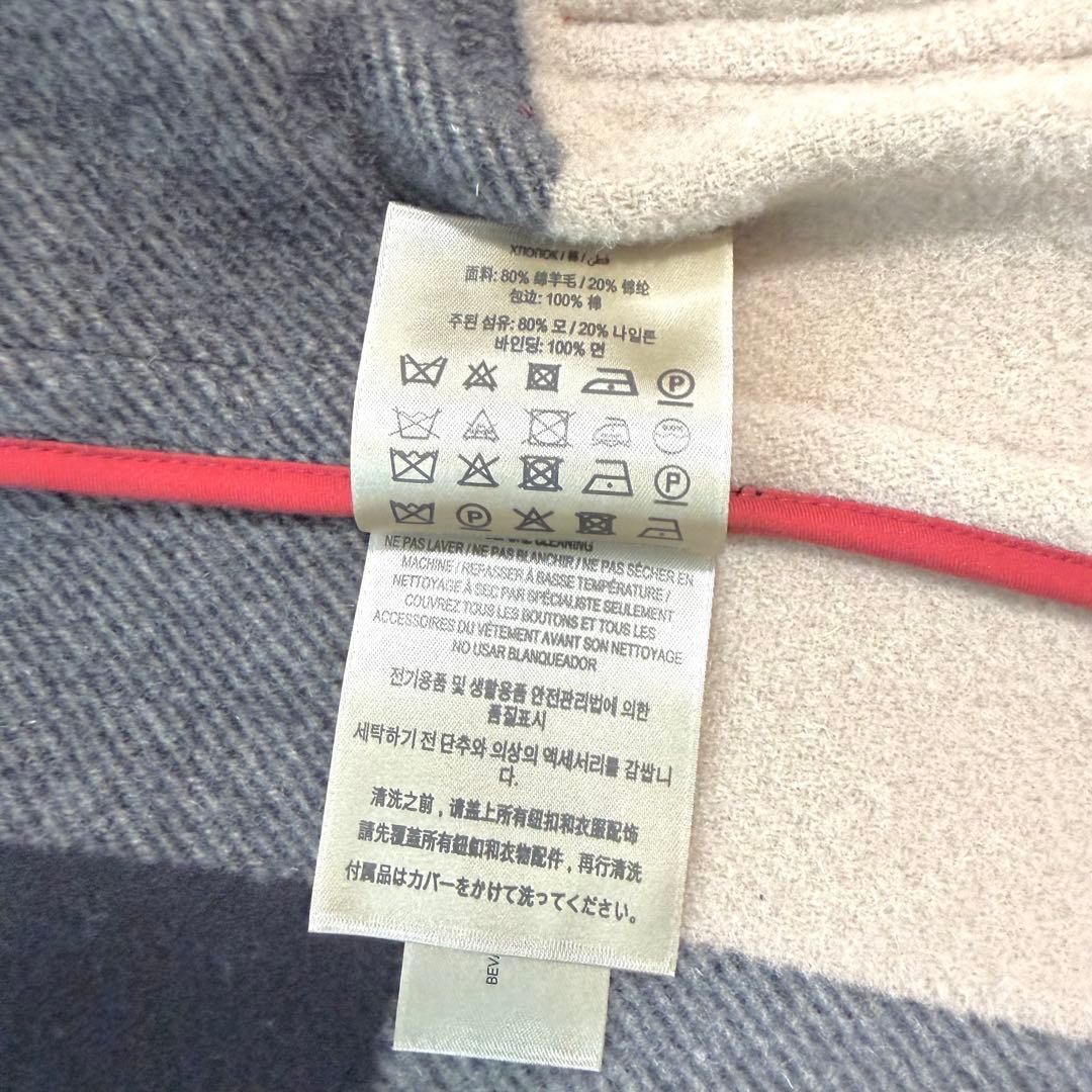 【希少サイズ2XL】　バーバリー ダッフルコート 現行タグ メガチェック　ウール
