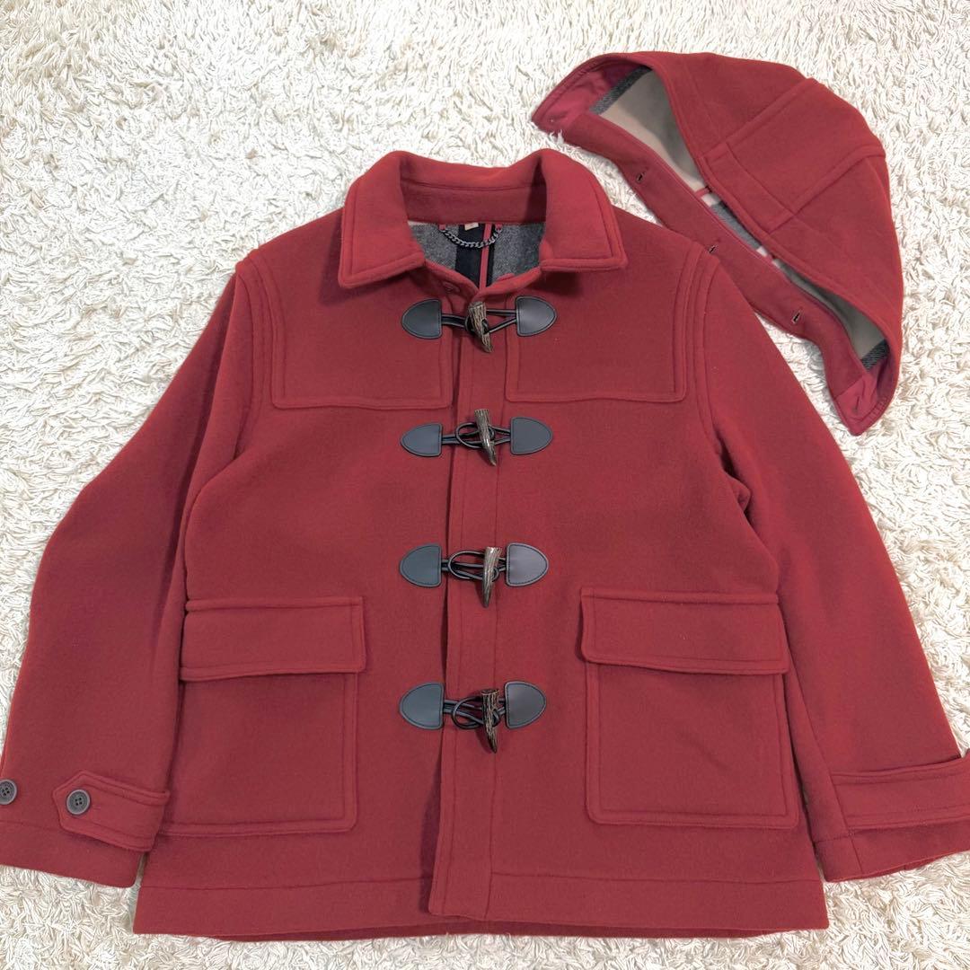 【希少サイズ2XL】　バーバリー ダッフルコート 現行タグ メガチェック　ウール