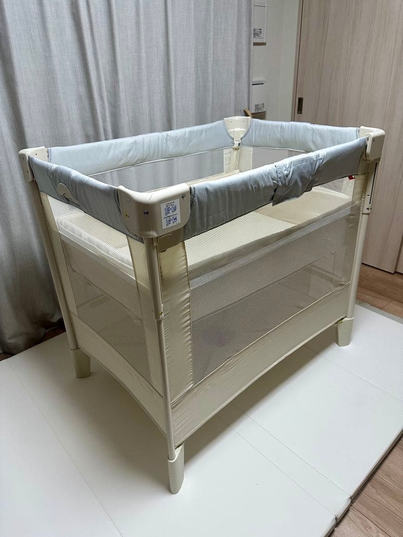 美品 Aprica ココネルエアーAB ホワイトグレー