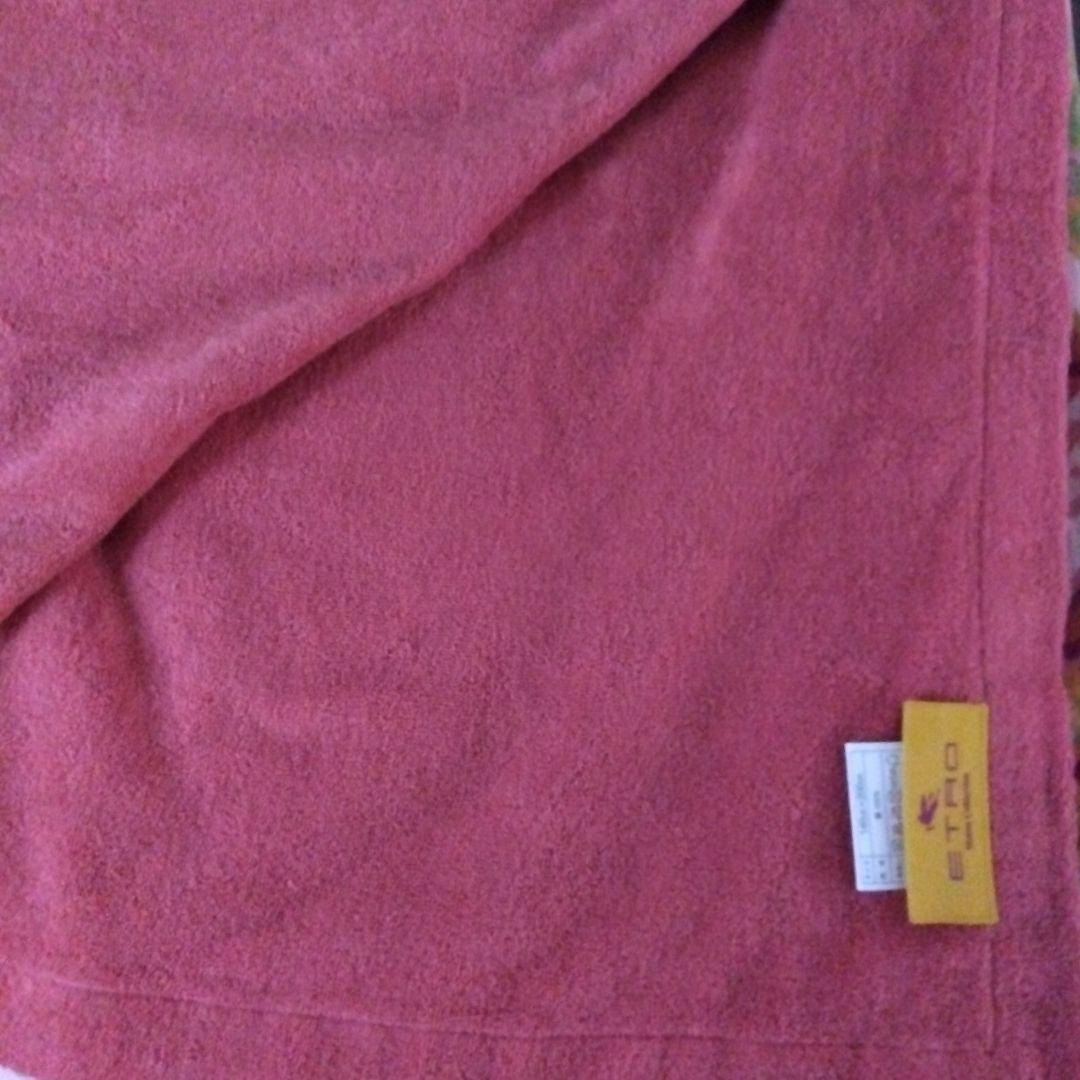 【未使用品】ETRO エトロ タオルケット 140cmx200cm 綿100%