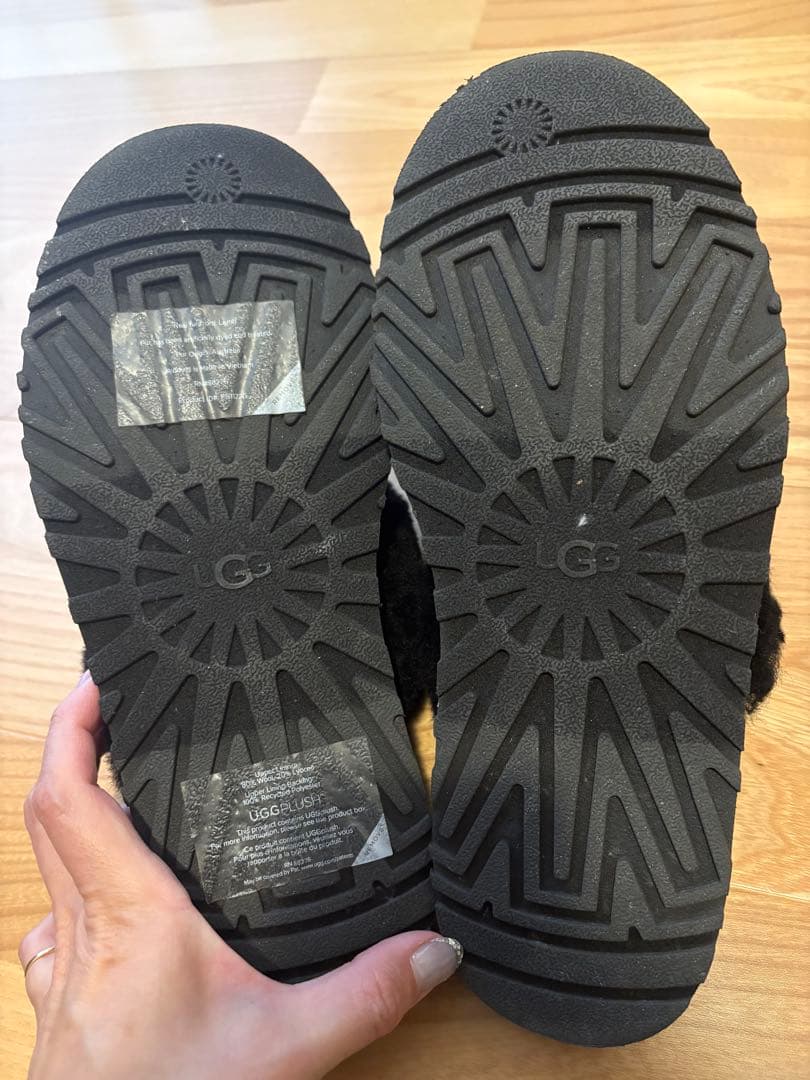 美品！UGG スパンコールプラットフォームサンダル24.5センチ　38サイズ