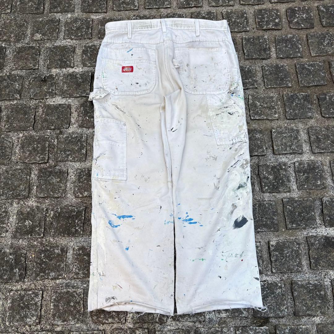一点物 Dickies ディッキーズ 白ペインター ペンキ飛び