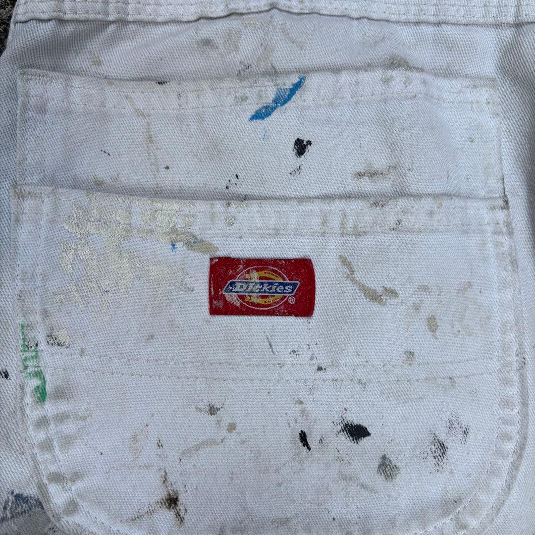 一点物 Dickies ディッキーズ 白ペインター ペンキ飛び