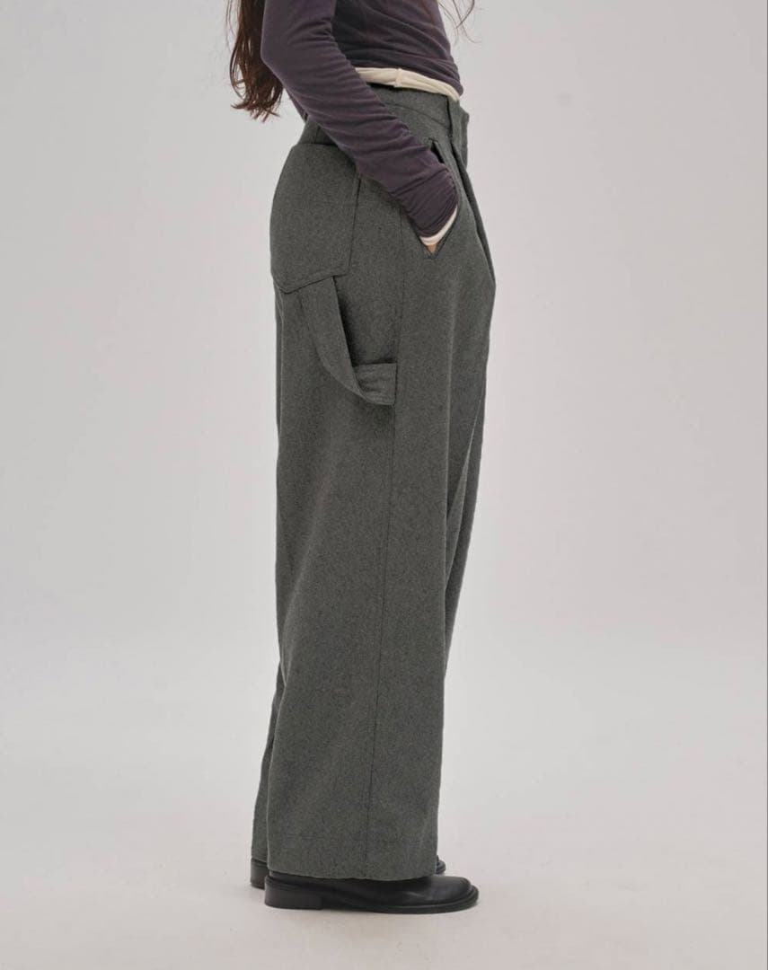 TODAYFUL グレー ワイドパンツ