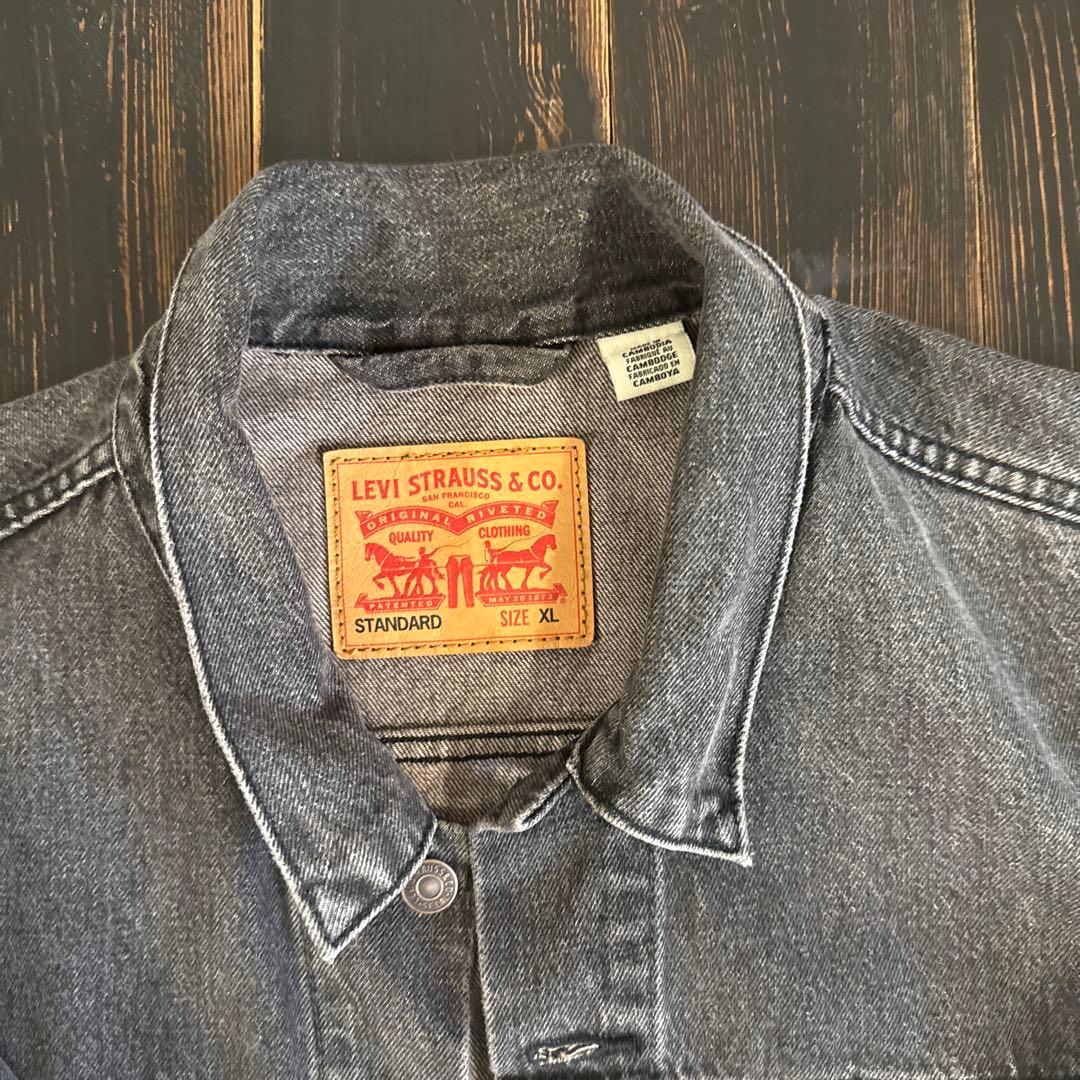 カ*ジ様 Levi's デニムジャケット XL ダークグレー