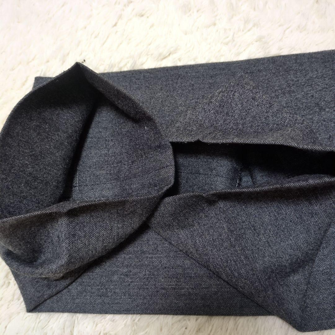 ato　アトウ　ヘリンボーン　セットアップ　総裏　ウール　グレー　46 48