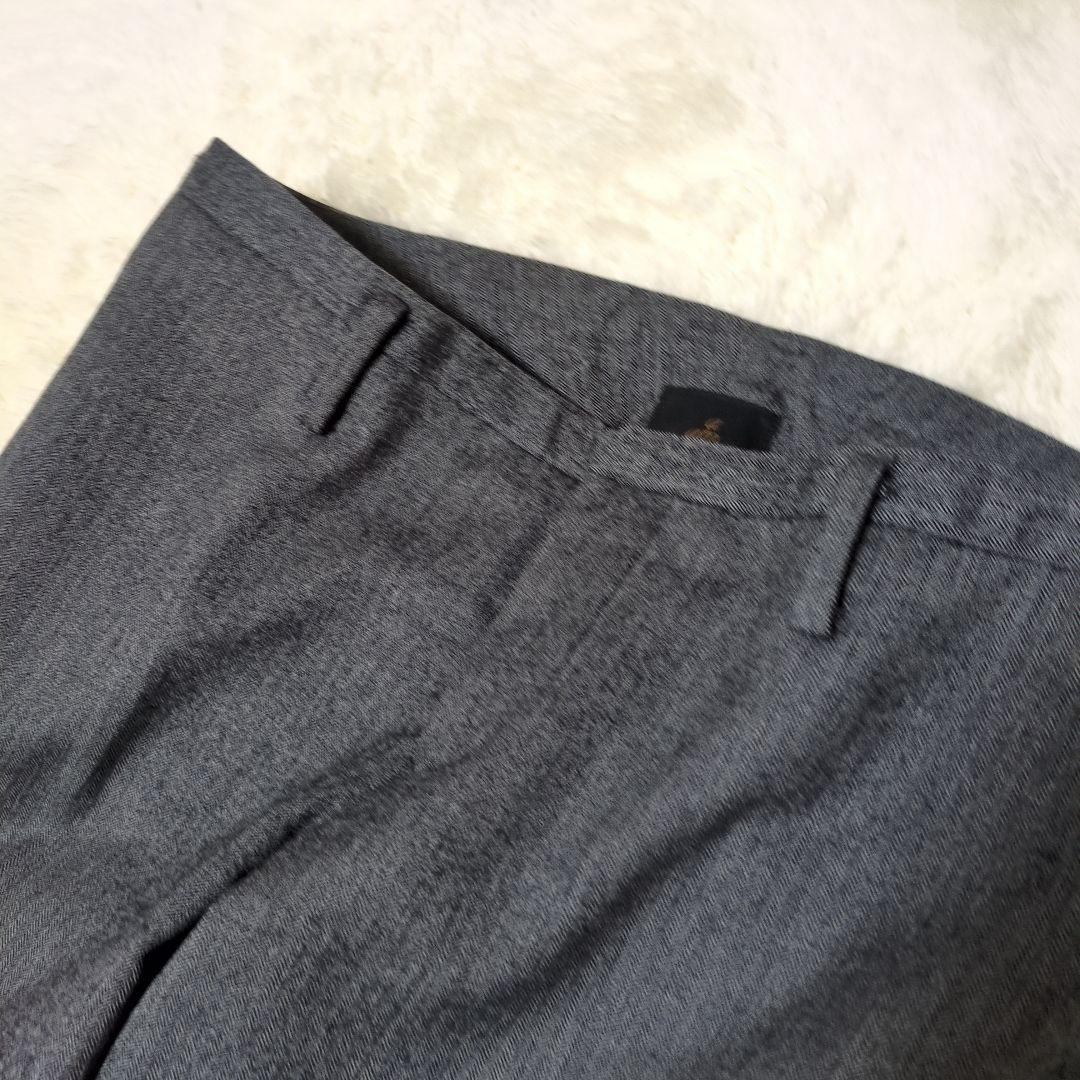 ato　アトウ　ヘリンボーン　セットアップ　総裏　ウール　グレー　46 48