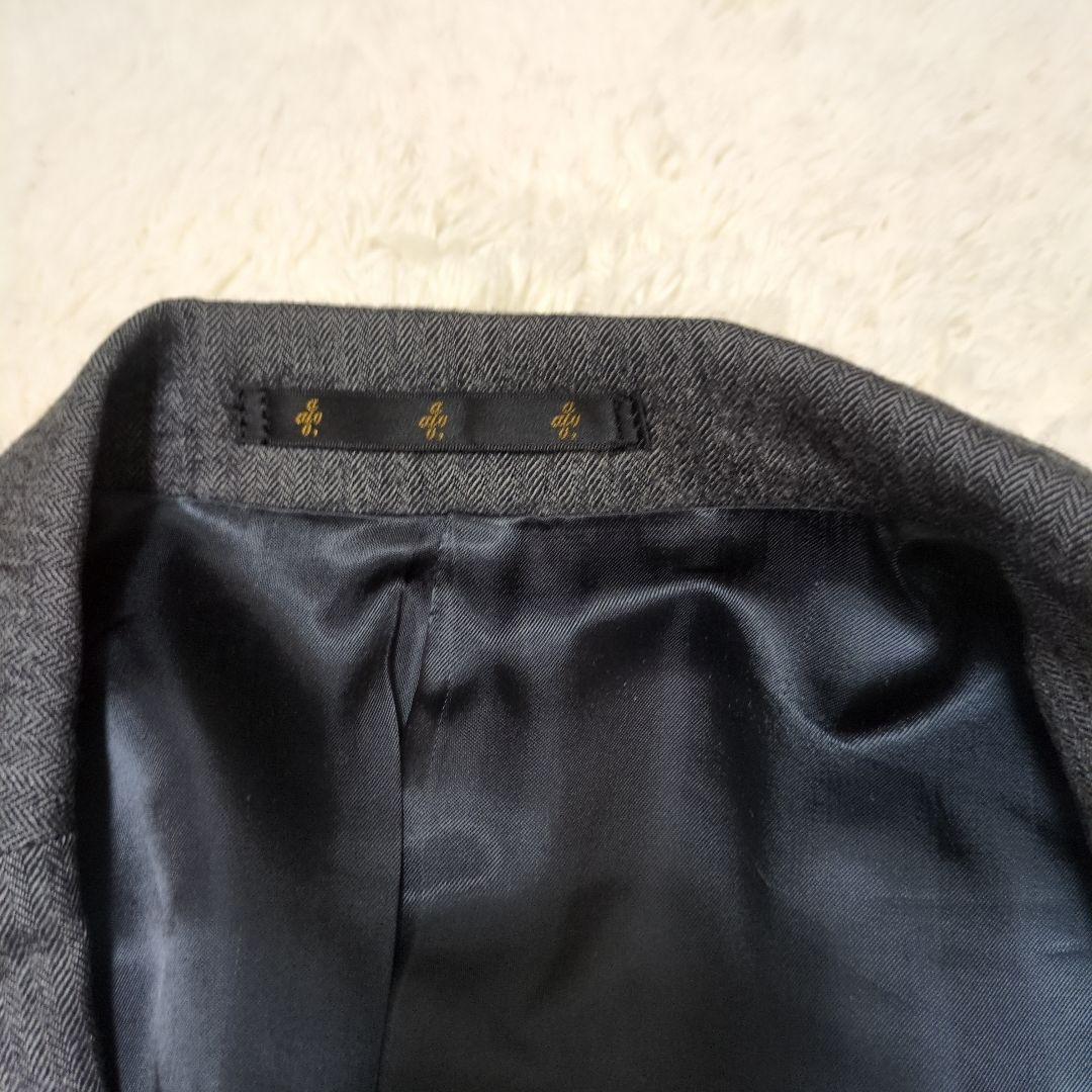 ato　アトウ　ヘリンボーン　セットアップ　総裏　ウール　グレー　46 48