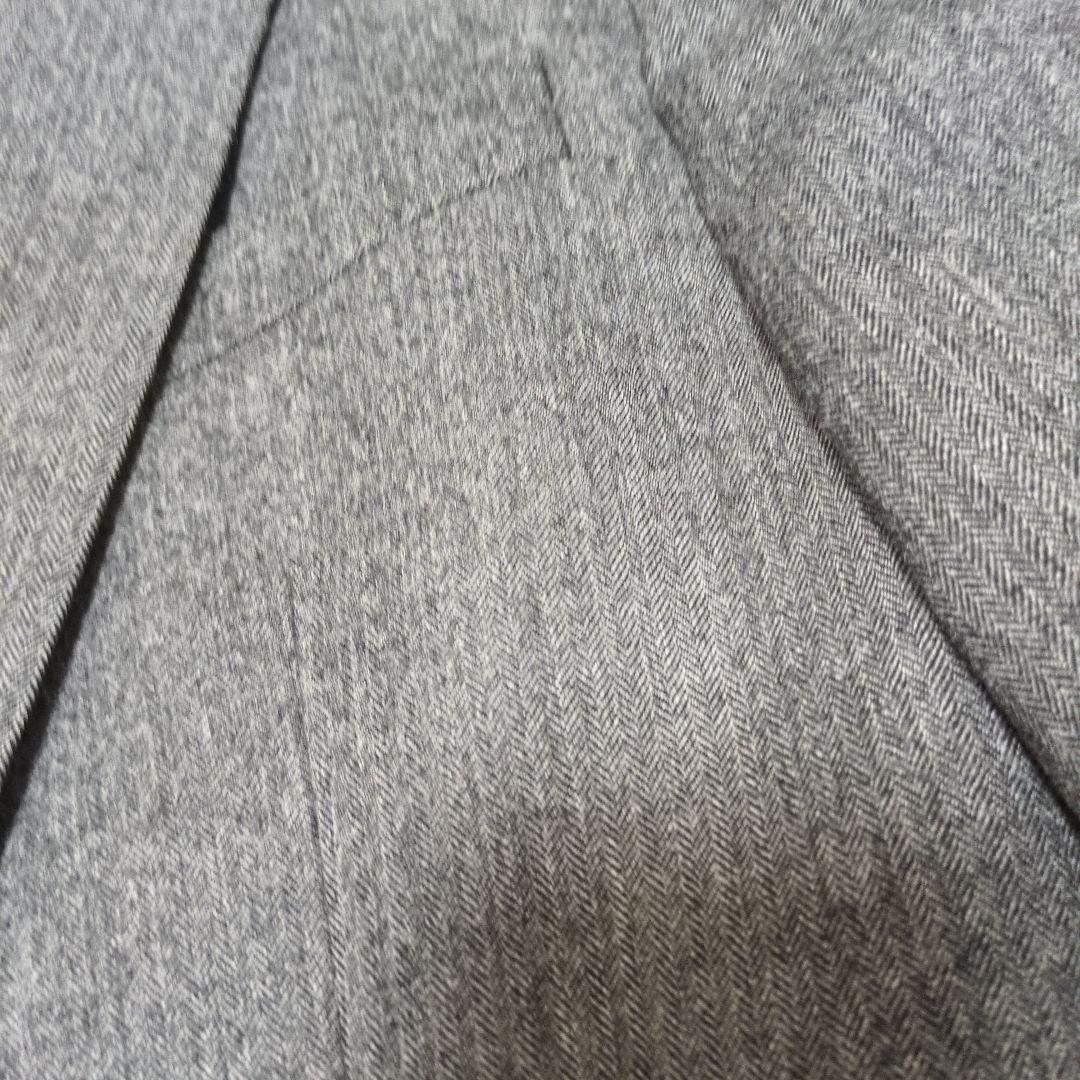 ato　アトウ　ヘリンボーン　セットアップ　総裏　ウール　グレー　46 48