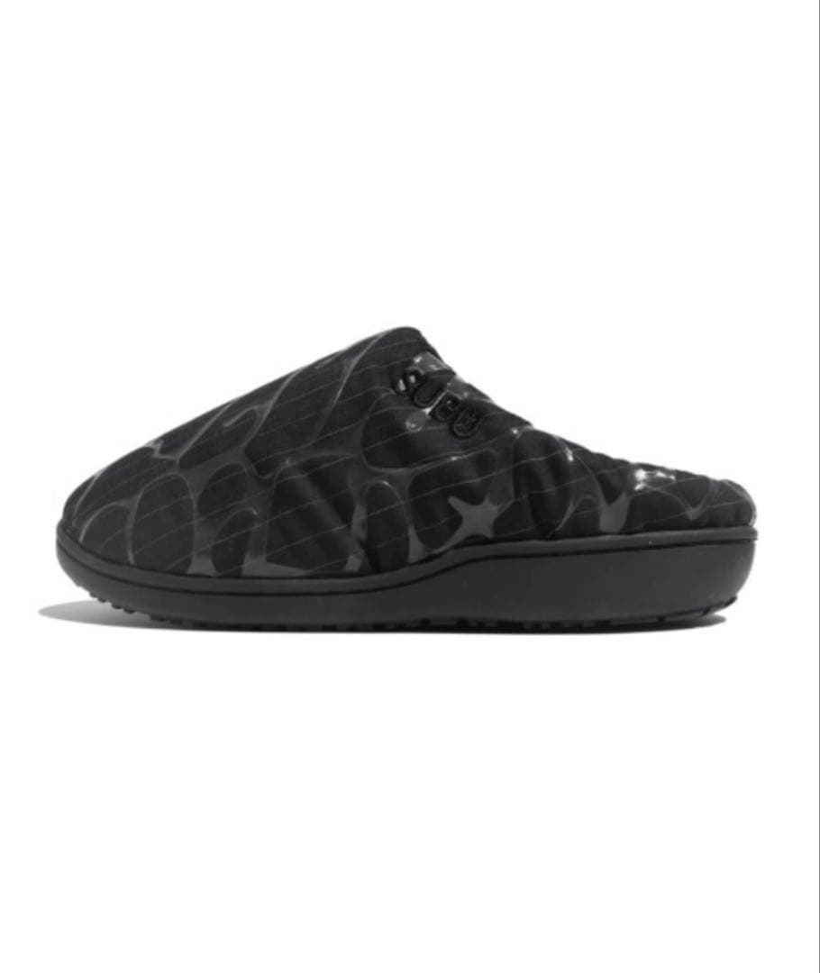 ブラックカモフラージュスリッポンサンダル