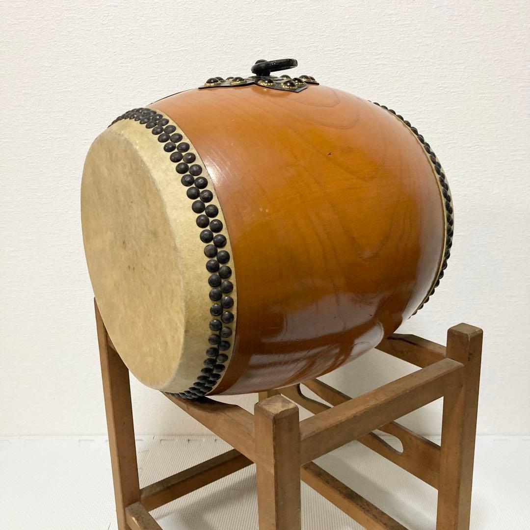 和太鼓 長胴太鼓 台座 打面直径28cm