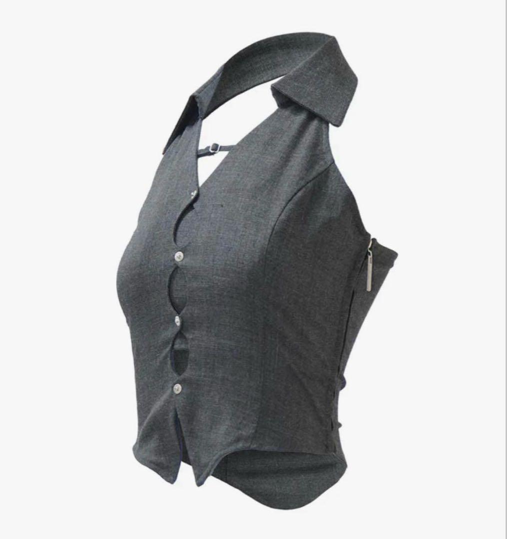 パンツ THEREDTHREAD S cutting halter shirt