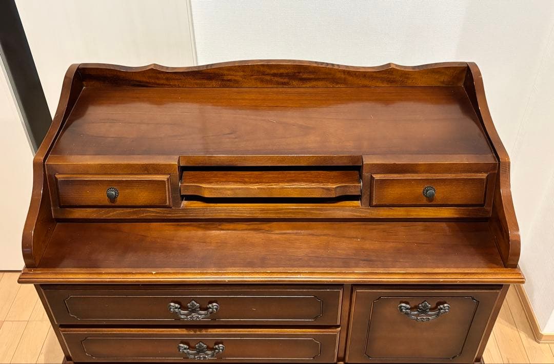 【希少】オールドカリモク　ライティング　デスク　チェスト　ドレッサー