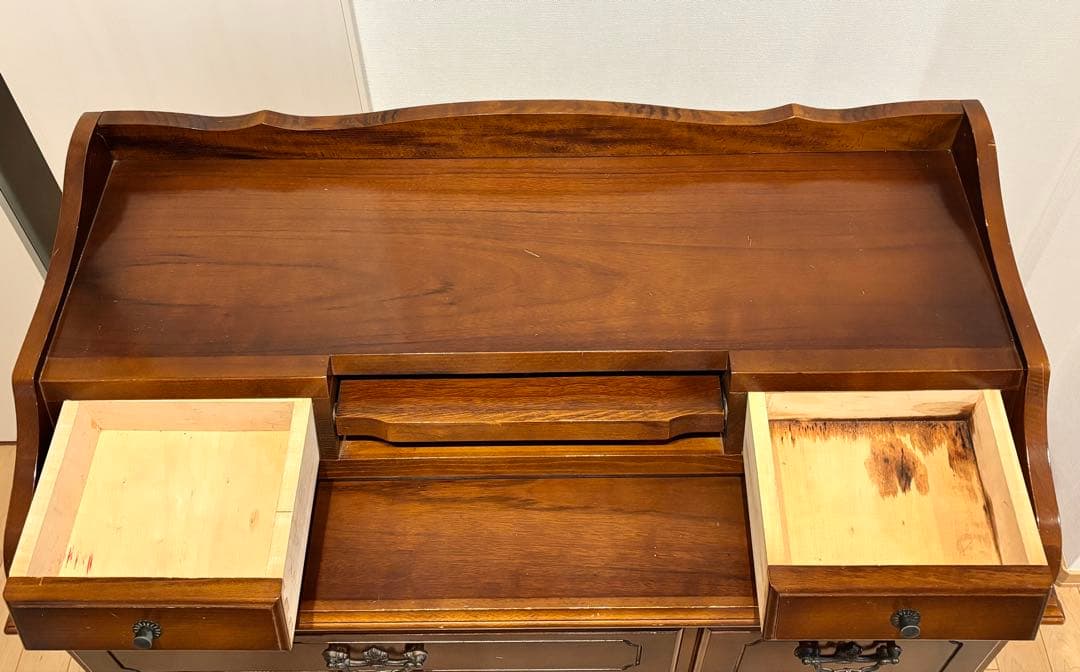 【希少】オールドカリモク　ライティング　デスク　チェスト　ドレッサー