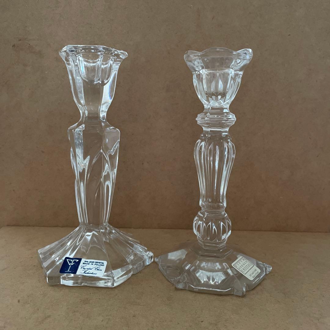 クリスマスセールしました！クリスタルキャンドルスタンド　ポーランド製6脚