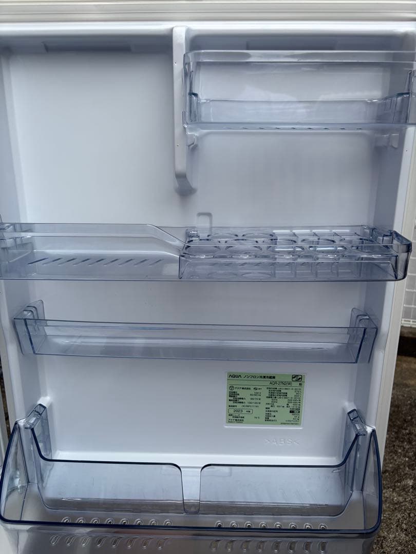 エルAQUA 冷蔵庫 AQR-27N2(W) 270L 2023年モデル