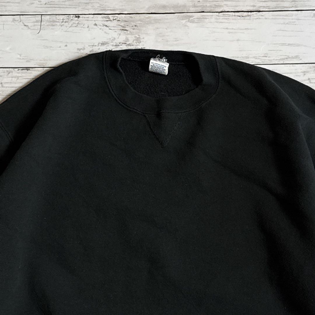 プ*ん様 90s ラッセルアスレティック USA製 無地スウェット ブラック L