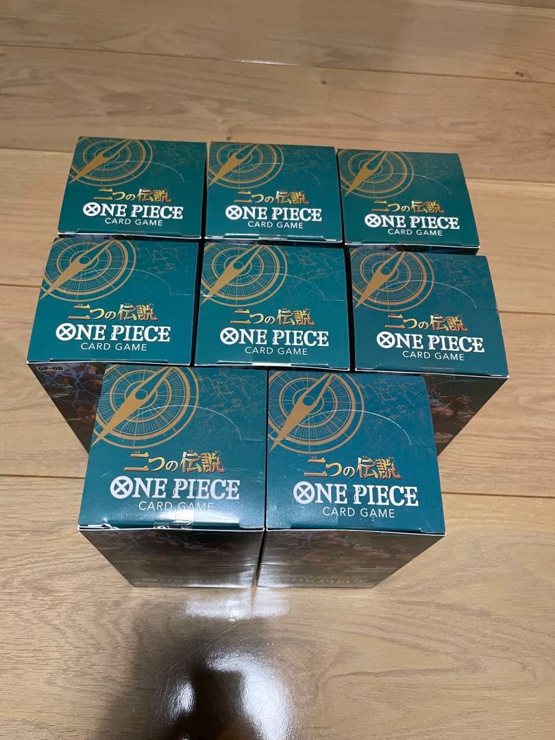 新品未開封 テープ付きワンピースカード　二つの伝説 BOX 8ボックス