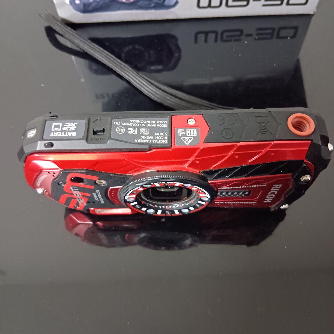 RICOH WG-30 RED 防水コンパクトデジタルカメラ