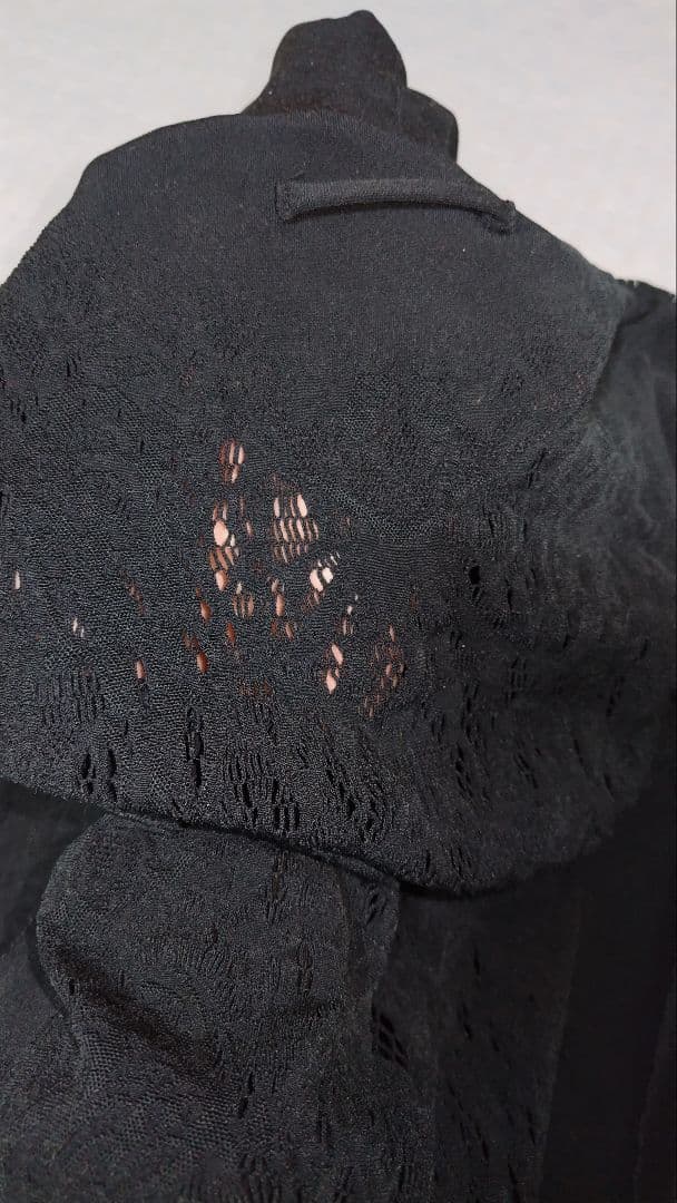 JEAN PAUL GAULTIER 黒 カットソー 長袖 モックネック