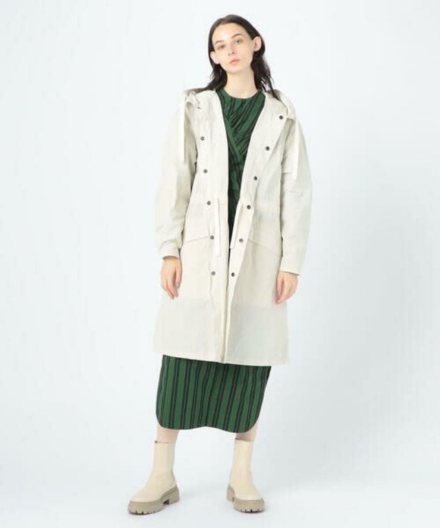 美品＊MACPHEE コットンポリエステルメモリーグログラン モッズコート 38